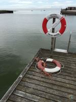 Visby Pier And Life Preserver Ring